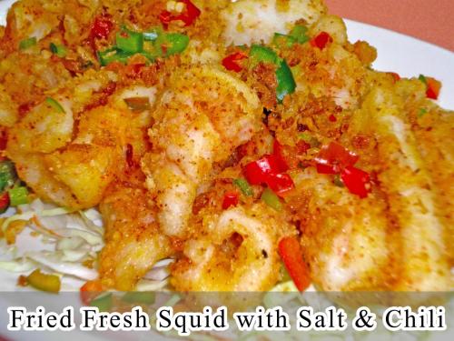 Fried Fresh Squid with Salt & Chili